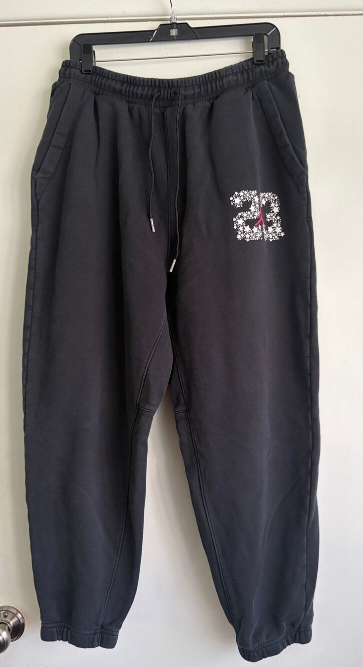Jordan Men's Graphic Fleece Jogger Sweatpants Black Star 23 Jumpman XL